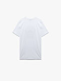 Kısa Kollu Bisiklet Yaka Pamuklu Baskılı Slim Fit Tişört