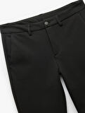 Cep Detaylı Düğmeli Slim Fit Kumaş Pantolon