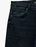 Cepli Straight Fit Düz Paça Jean Pantolon - Straight Fit Mark Jeans