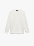 Uzun Kollu Pamuklu Bisiklet Yaka Basic Sweatshirt