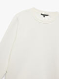 Uzun Kollu Pamuklu Bisiklet Yaka Basic Sweatshirt