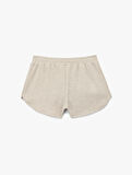 Dokulu Waffle Kumaş Mini Şort Pijama Altı