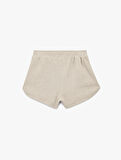 Dokulu Waffle Kumaş Mini Şort Pijama Altı