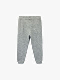 Beli Bağcıklı Basic Triko Pantolon