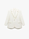 Cepli Uzun Kollu Kruvaze Blazer Ceket