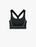 Slim Fit Kolsuz U Yaka Sporcu Sütyeni