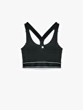 Slim Fit Kolsuz U Yaka Sporcu Sütyeni