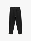 Regular Fit Cepli Krep Scuba Kumaş Eşofman Pantolon