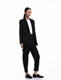 Regular Fit Cepli Krep Scuba Kumaş Eşofman Pantolon