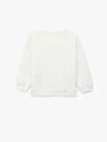 Pamuklu Uzun Kollu Bisiklet Yaka Baskılı Sweatshirt