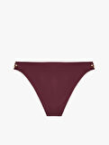 Astarlı Yanları İpli Boncuklu Bikini Altı