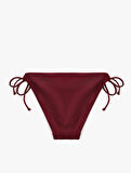 Normal Bel Astarlı Biyeli Yanları İpli Bikini Altı