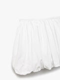 Pamuklu Beli Lastikli Oversize Balon Mini Etek