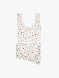 Pamuklu U Yaka Kolsuz Çilek Baskılı Şortlu Pijama Takımı