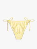 Floral Dokulu Yanları İpli Bikini Altı