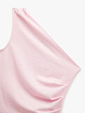 Asimetrik Drape Detaylı Tek Omuz Bluz