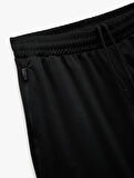 Beli Lastikli Bermuda Fermuarlı Cep Detaylı Oversize Erkek Spor Şort