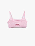 Askılı Arkası Pencere Detaylı Slim Fit Crop Sporcu Sütyeni