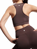 U Yaka Kolsuz Slim Fit Kaplı Sporcu Sütyeni