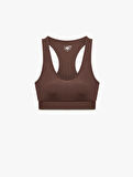 U Yaka Kolsuz Slim Fit Kaplı Sporcu Sütyeni