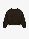 Regular Fit Üç İplik Uzun Kollu Bisiklet Yaka Basic Sweatshirt