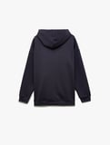 Üç İplik Şardonlu Kanguru Cepli Basic Kapüşonlu Sweatshirt