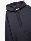 Üç İplik Şardonlu Kanguru Cepli Basic Kapüşonlu Sweatshirt