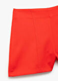 Koton x Sibil Çetinkaya Kırmızı Kadın Normal Kalıp Regular Fit Şort 5SAK40441PW