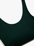 Slim Fit Kolsuz U Yaka Sporcu Sütyeni
