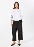 Koton Normal Bel Regular Fit Siyah Kadın Pantolon 5SAL40058MW