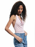 Degaje Yaka Slim Fit Kolsuz Çıtçıtlı Body
