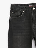 Pamuklu Normal Bel Vintage Straight Fit Jean Pantolon