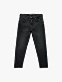 Pamuklu Normal Bel Tapered Fit Jean Pantolon
