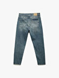 Pamuklu Normal Bel Tapered Fit Jean Pantolon