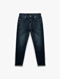 Pamuklu Normal Bel Tapered Fit Jean Pantolon