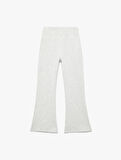 Pamuklu İspanyol Paça Slim Fit Basic Pantolon