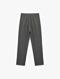 Slim Fit Fleto Cepli Cigarette Kumaş Pantolon