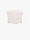 Straplez Yaka Şerit Detaylı Kolsuz Baskılı Crop Bluz