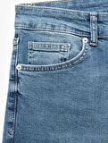 Normal Bel Cep Detaylı Pamuklu Slim Fit Jean Pantolon - Brad Jean