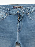 Normal Bel Cep Detaylı Pamuklu Slim Fit Jean Pantolon - Brad Jean