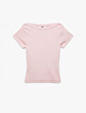 Pamuklu Slim Fit Kısa Kollu Bisiklet Yaka Basic Tişört