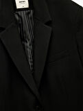 Cepli Düğmeli Kruvaze Uzun Kollu Blazer Ceket