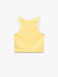Tweety Lisanslı Pamuklu Slim Fit Bisiklet Yaka Baskılı Crop Atlet