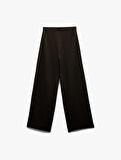 Normal Bel Regular Fit Uzun Geniş Paça Palazzo Pantolon
