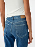 Yüksek Bel Mom Jean Pantolon - Mom Slim Jean