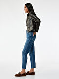 Yüksek Bel Mom Jean Pantolon - Mom Slim Jean