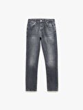 Normal Bel Cep Detaylı Pamuklu Slim Fit Jean Pantolon - Brad Jean