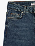Yüksek Bel Dar Kesim İspanyol Paça Jean Pantolon - Flare Jeans