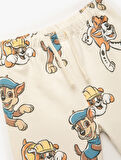 Lisanslı  Beli Lastikli Paw Patrol Baskılı Pamuklu Şort