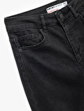 Yüksek Bel Dar Paça Denim Pantolon - Skinny Jeans